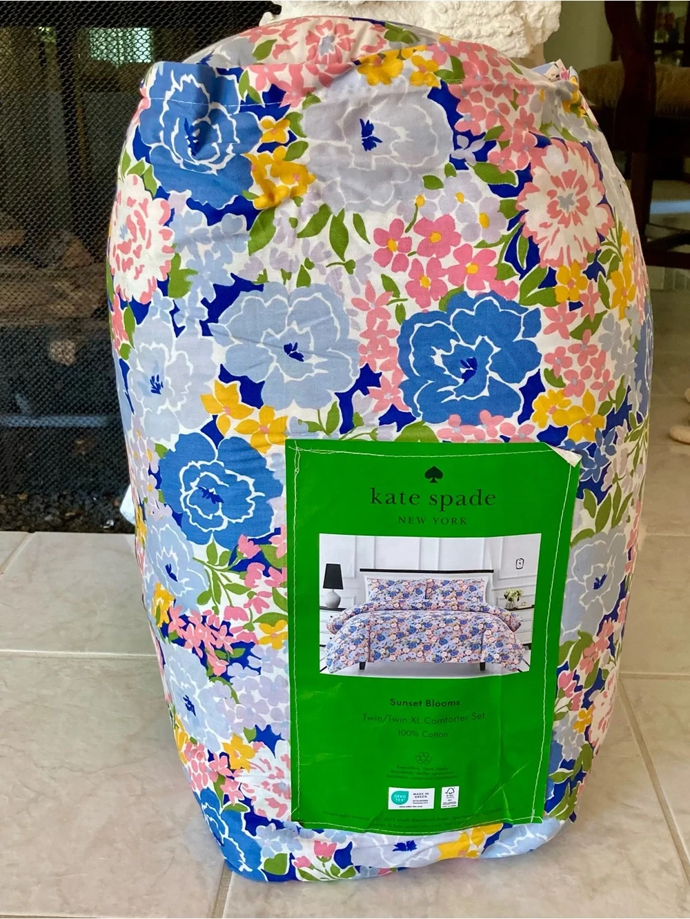 COLLEGE READY! Kate Spade Sunset Blooms Bedding-twin/twin XL